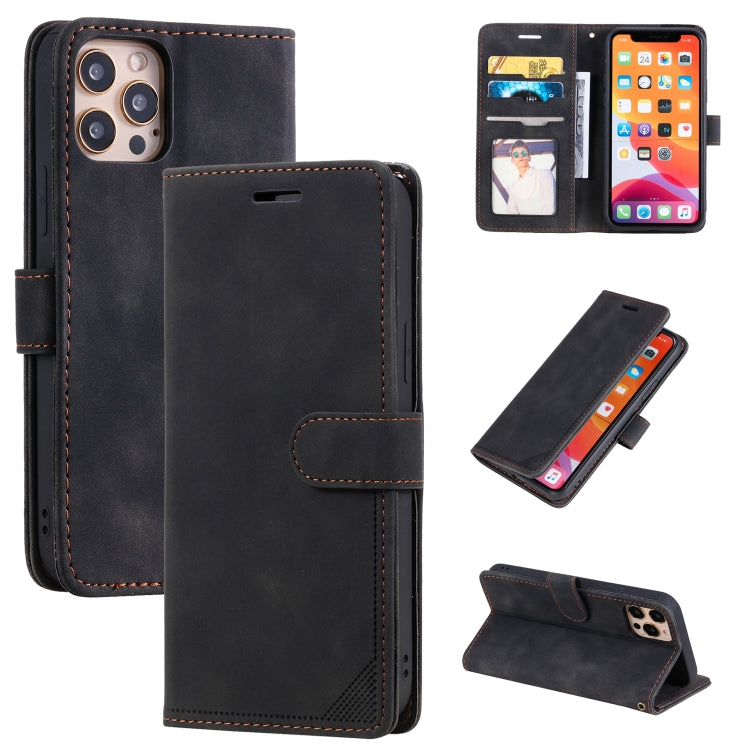 For iPhone 14 Pro Skin Feel Anti-theft Brush Horizontal Flip Leather Phone Case