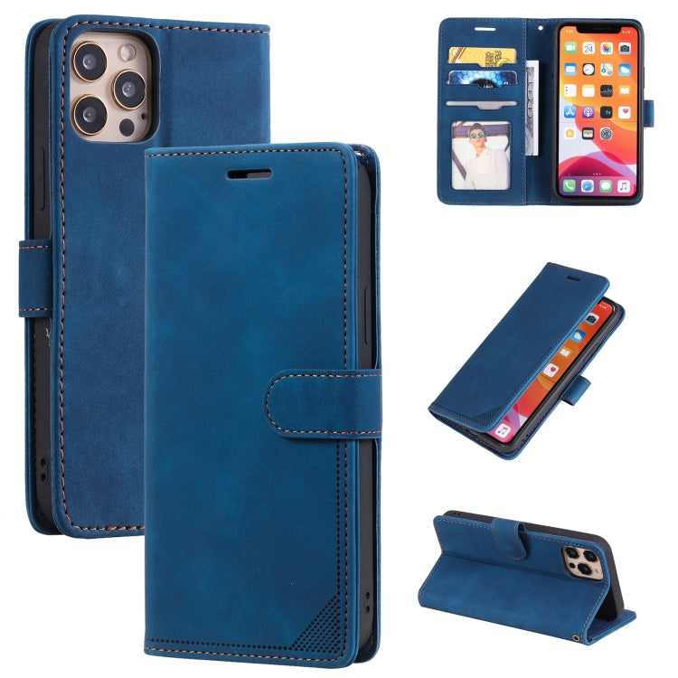For iPhone 14 Pro Skin Feel Anti-theft Brush Horizontal Flip Leather Phone Case