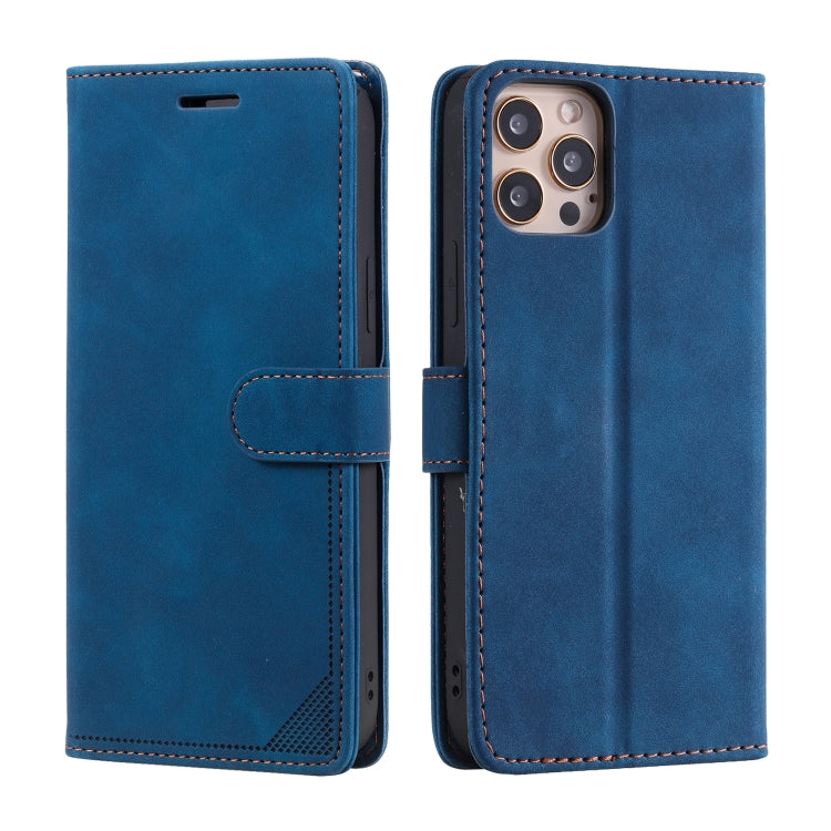 For iPhone 14 Pro Skin Feel Anti-theft Brush Horizontal Flip Leather Phone Case