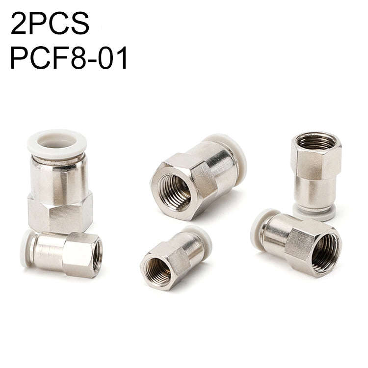 PCF8-01 LAIZE 10pcs Female Thread Straight Pneumatic Quick Fitting Connector