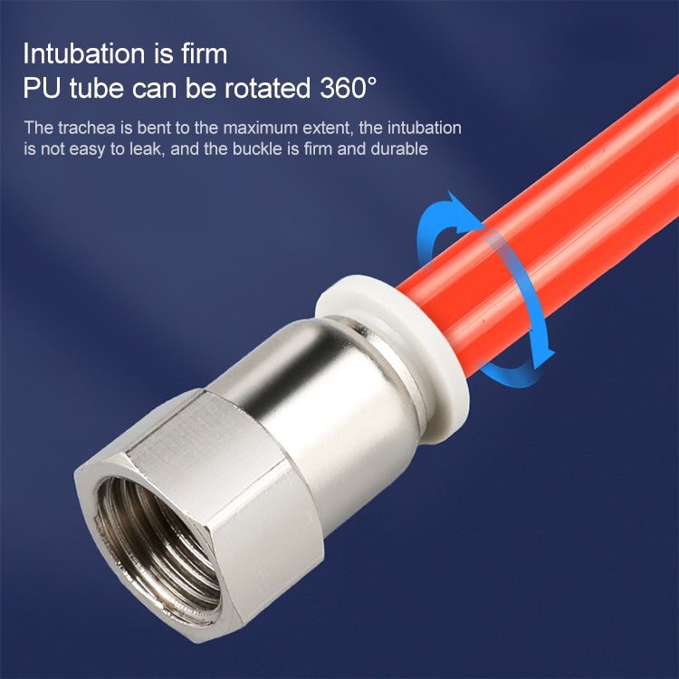 PCF8-02 LAIZE 10pcs Female Thread Straight Pneumatic Quick Fitting Connector