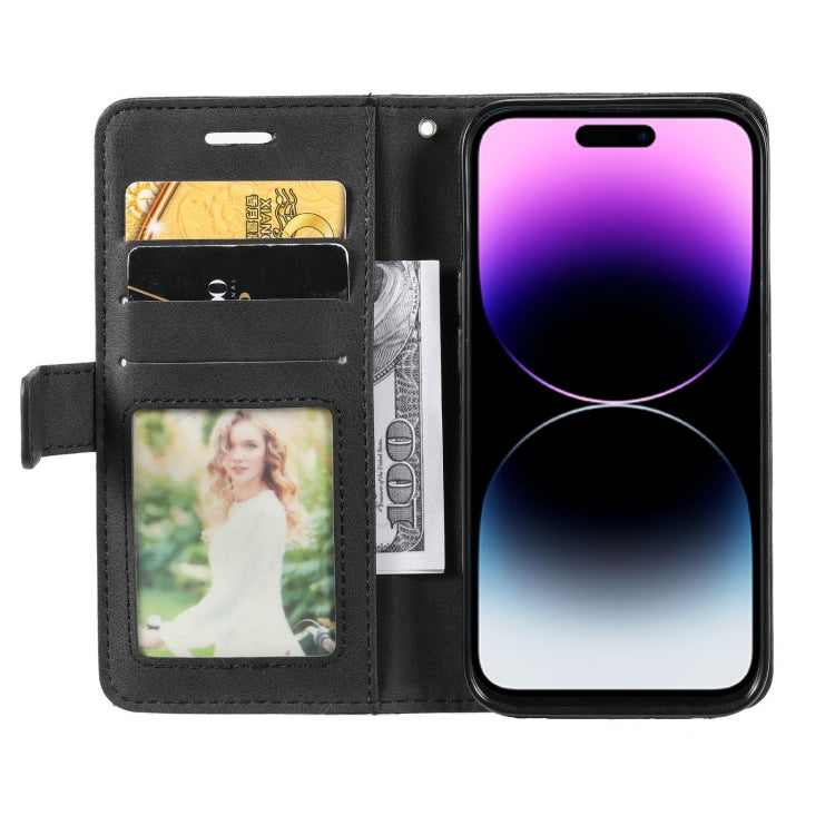 For iPhone 14 Pro Skin Feel Splicing Leather Phone Case