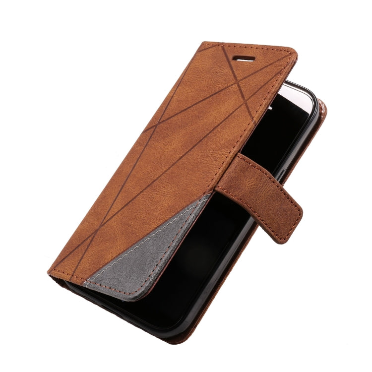 For iPhone 14 Pro Skin Feel Splicing Leather Phone Case