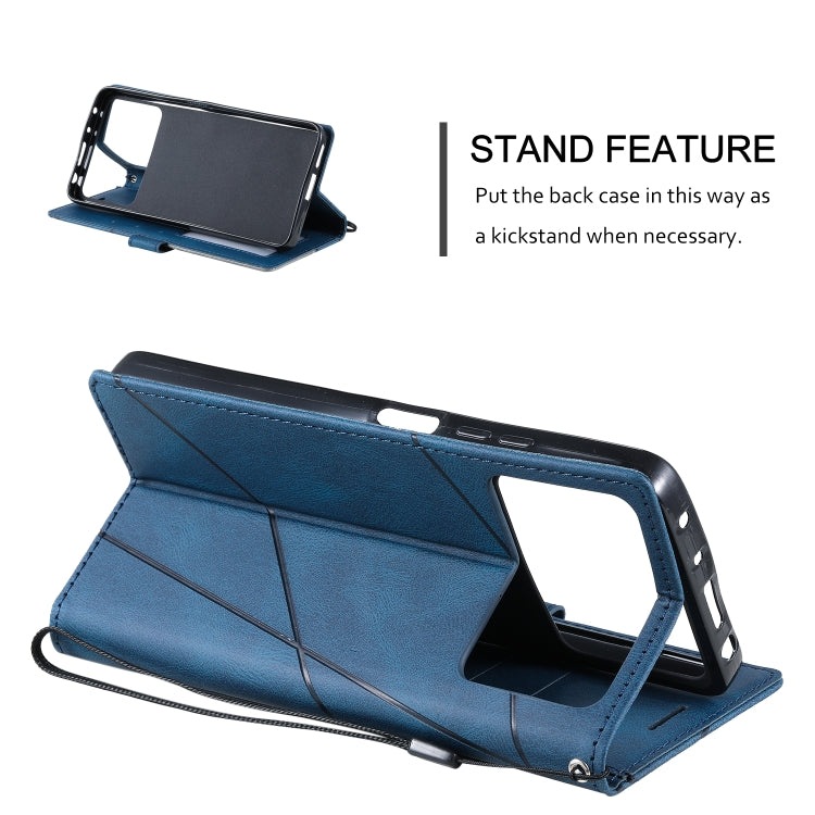 For Xiaomi Poco X4 Pro 5G Skin Feel Splicing Leather Phone Case