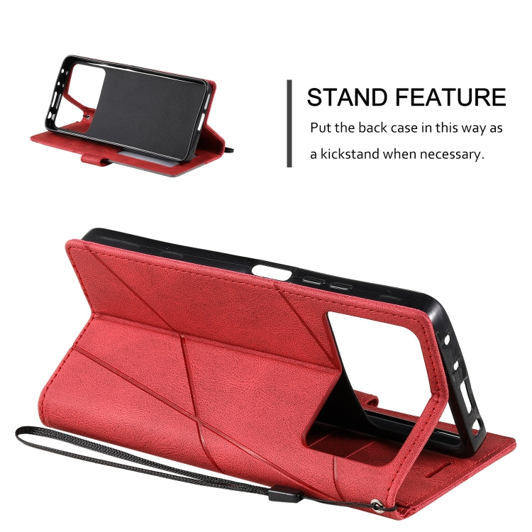 For Xiaomi Poco X4 Pro 5G Skin Feel Splicing Leather Phone Case
