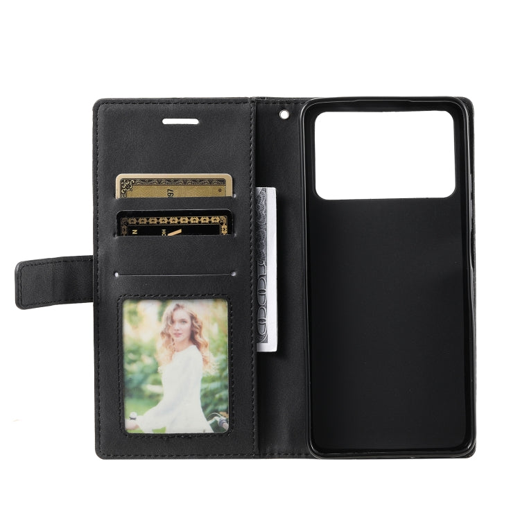 For Xiaomi Poco X4 Pro 5G Skin Feel Splicing Leather Phone Case