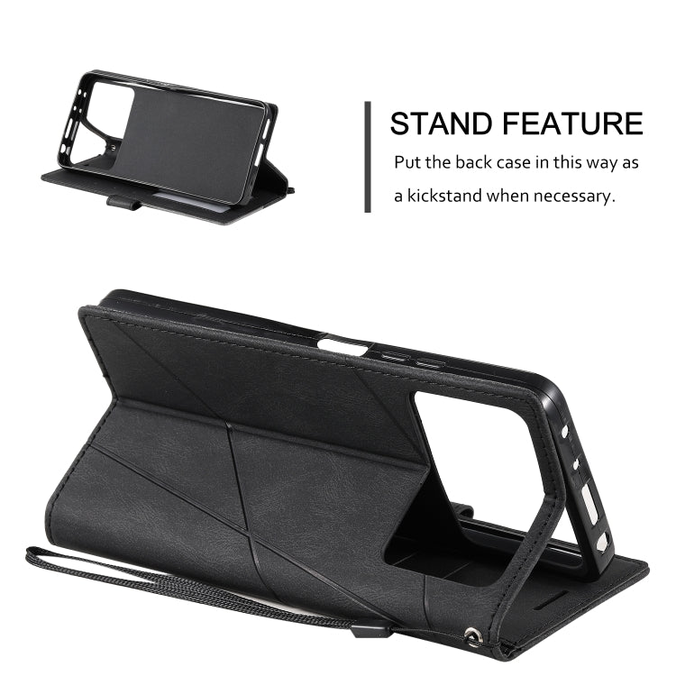 For Xiaomi Poco X4 Pro 5G Skin Feel Splicing Leather Phone Case