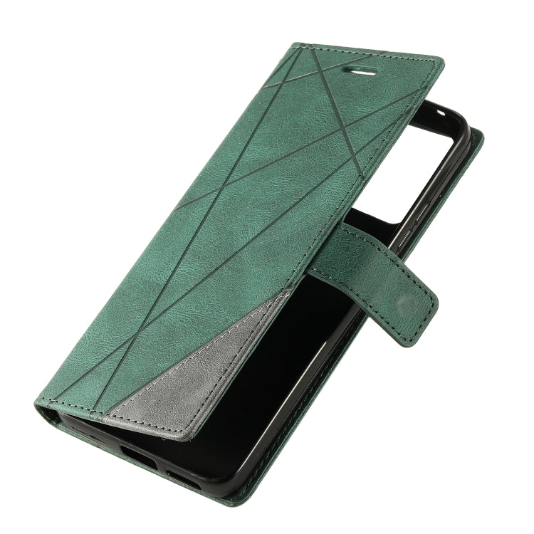 For Xiaomi Poco M4 Pro 4G Skin Feel Splicing Leather Phone Case