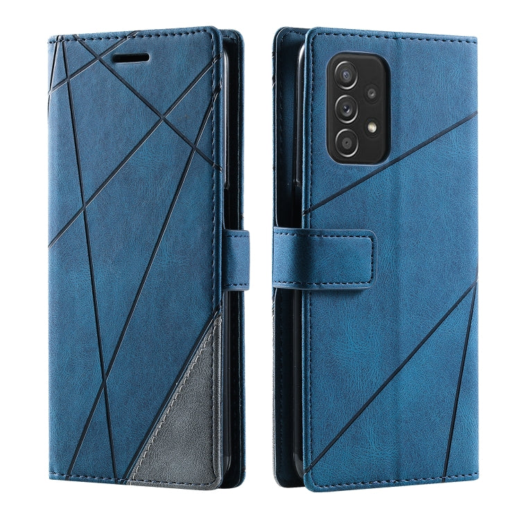 For Samsung Galaxy A23 4G Skin Feel Splicing Leather Phone Case