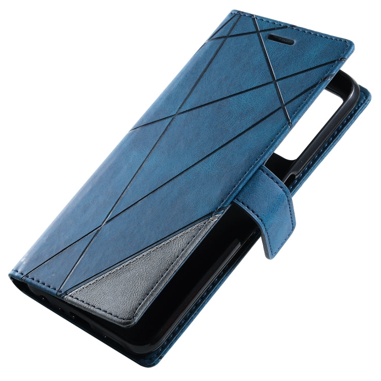 For Samsung Galaxy A23 4G Skin Feel Splicing Leather Phone Case