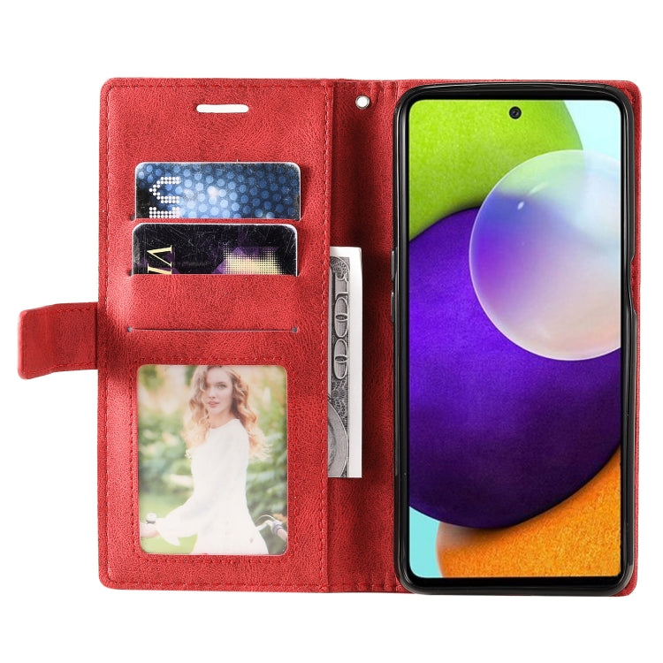 For Samsung Galaxy A23 4G Skin Feel Splicing Leather Phone Case