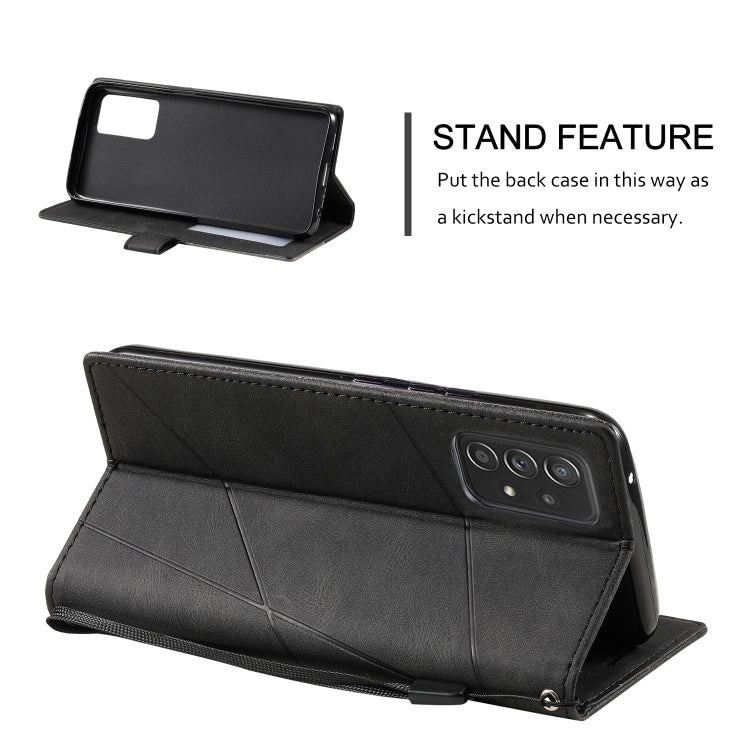 For Samsung Galaxy A23 4G Skin Feel Splicing Leather Phone Case