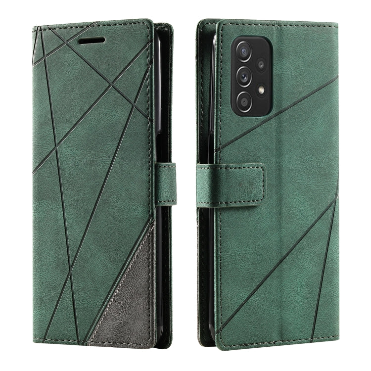 For Samsung Galaxy A23 4G Skin Feel Splicing Leather Phone Case