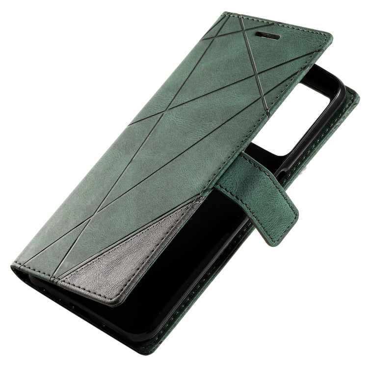For Samsung Galaxy A23 4G Skin Feel Splicing Leather Phone Case