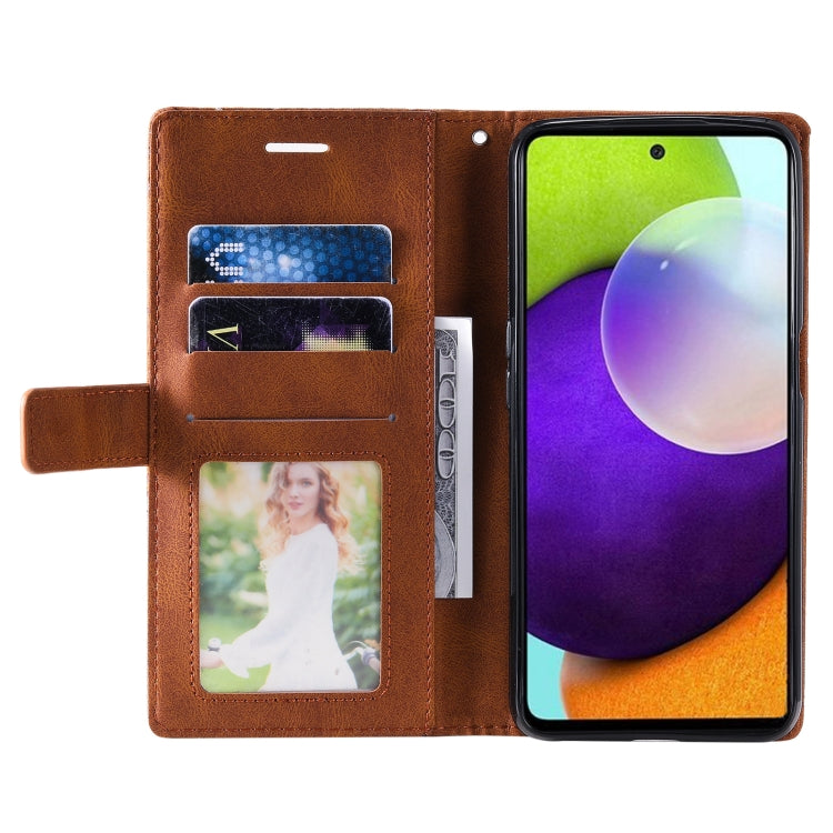 For Samsung Galaxy A23 4G Skin Feel Splicing Leather Phone Case