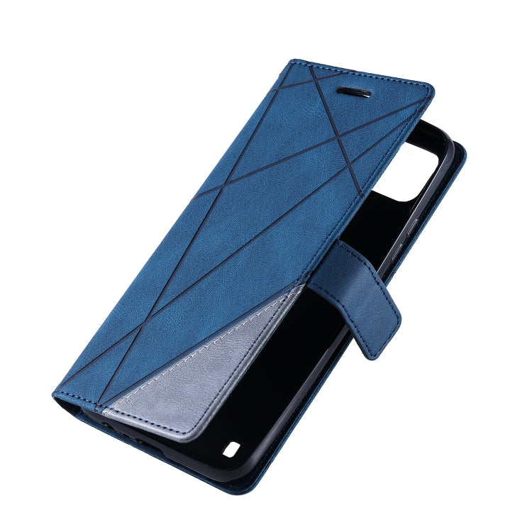 For Realme C21Y Skin Feel Splicing Leather Phone Case