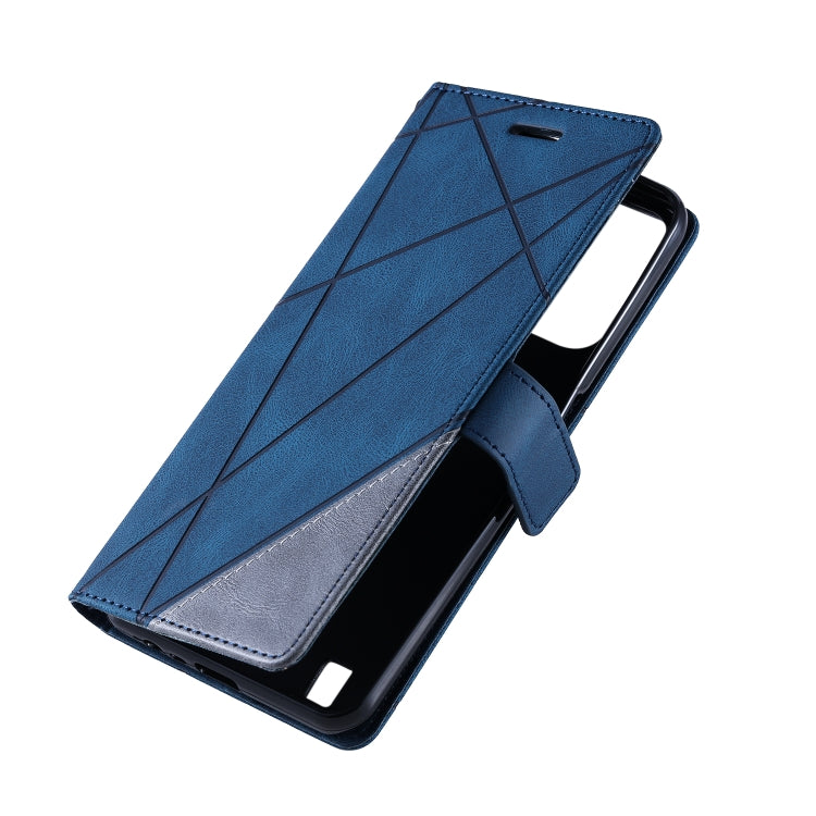 For Realme C31 Skin Feel Splicing Leather Phone Case