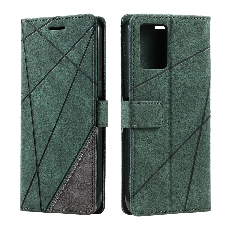 For vivo Y21 2021 / Y33s Skin Feel Splicing Leather Phone Case