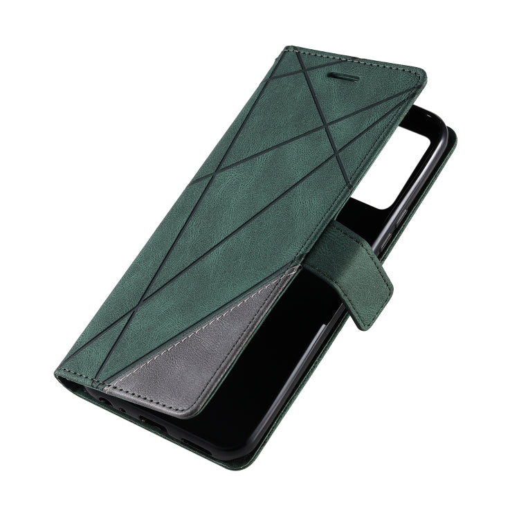 For vivo Y21 2021 / Y33s Skin Feel Splicing Leather Phone Case