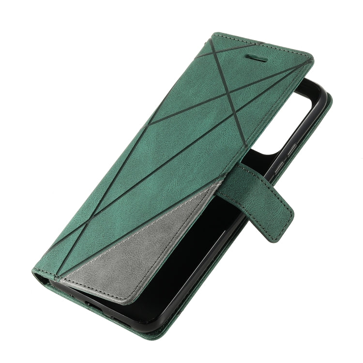 For Xiaomi Redmi 10A Skin Feel Splicing Leather Phone Case