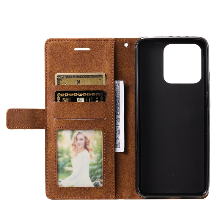 For Xiaomi Redmi 10A Skin Feel Splicing Leather Phone Case