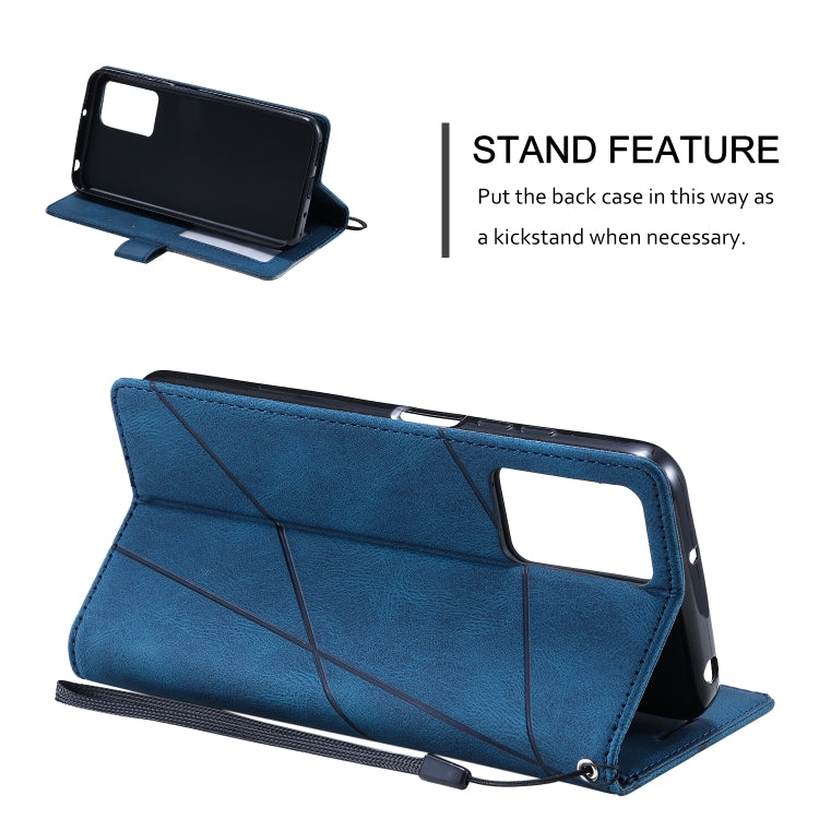 For Xiaomi Redmi 10 Prime+ 5G Skin Feel Splicing Leather Phone Case