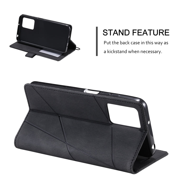 For Xiaomi Redmi 10 Prime+ 5G Skin Feel Splicing Leather Phone Case