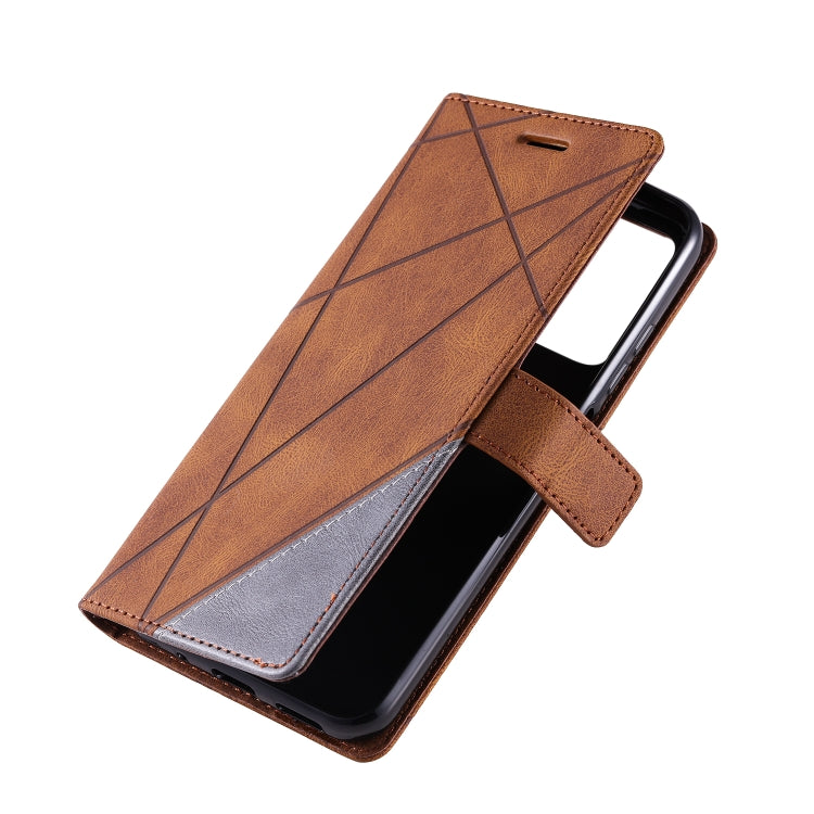 For Xiaomi Redmi 10 Prime+ 5G Skin Feel Splicing Leather Phone Case