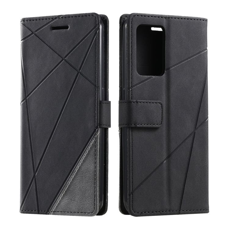 For OPPO Find X5 Lite Skin Feel Splicing Leather Phone Case