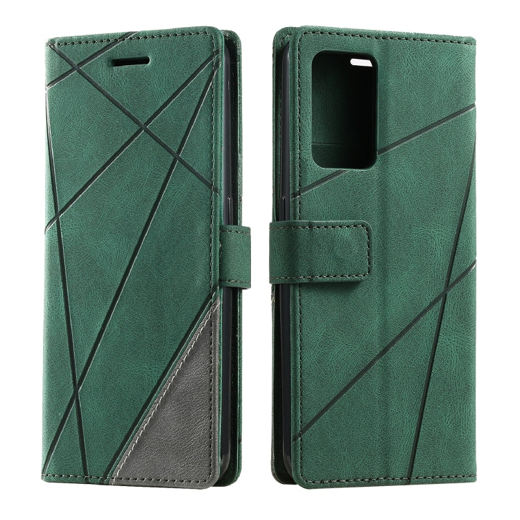 For OPPO Find X5 Lite Skin Feel Splicing Leather Phone Case