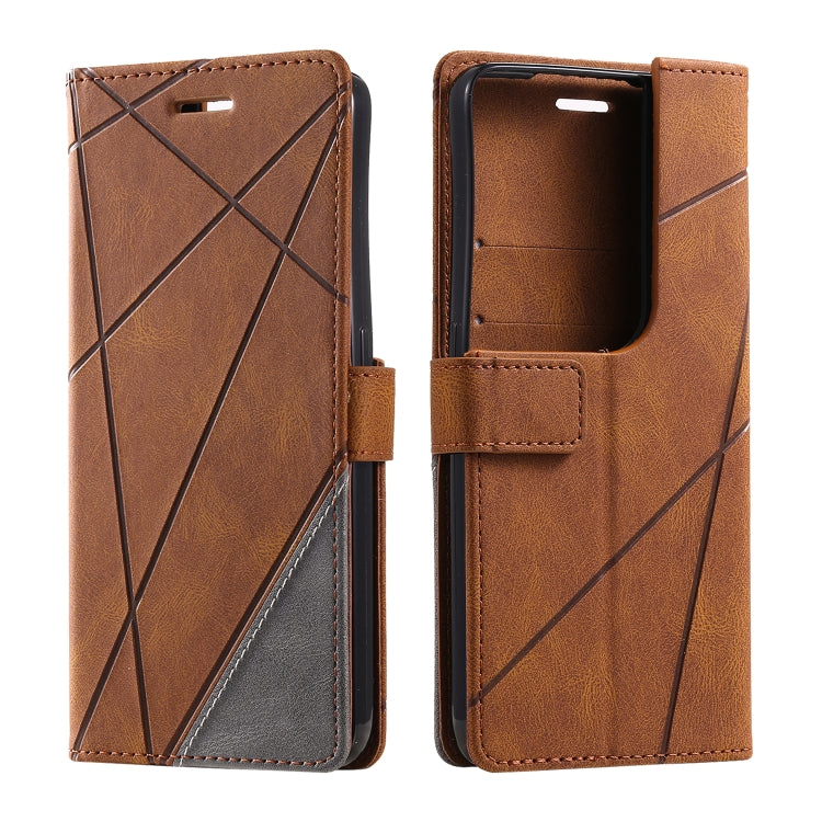 For OPPO Reno8 Pro+ Skin Feel Splicing Leather Phone Case