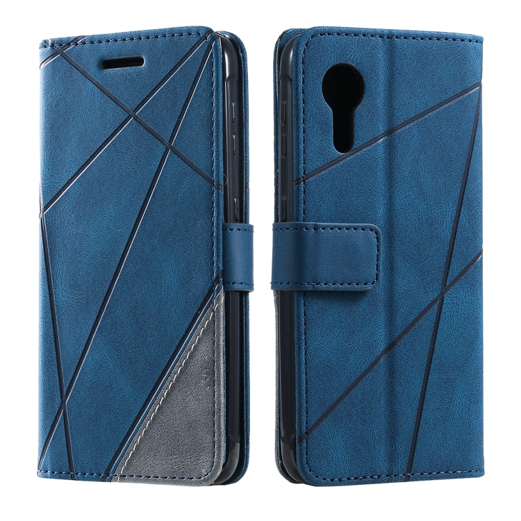For Samsung Galaxy Xcover5 Skin Feel Splicing Leather Phone Case