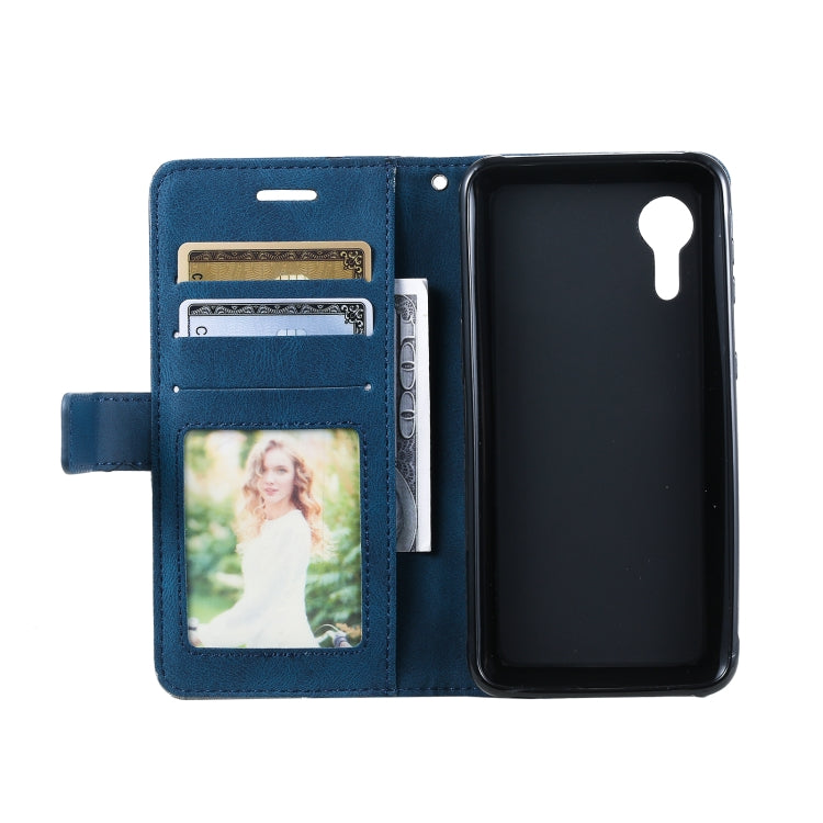 For Samsung Galaxy Xcover5 Skin Feel Splicing Leather Phone Case