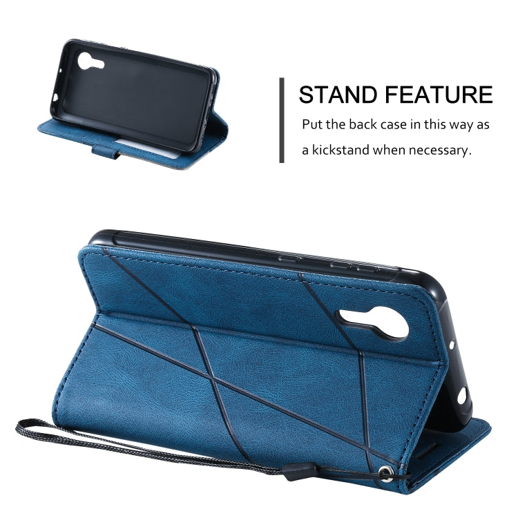For Samsung Galaxy Xcover5 Skin Feel Splicing Leather Phone Case