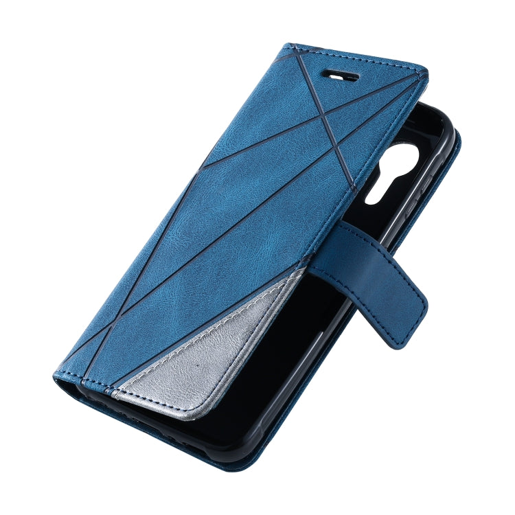 For Samsung Galaxy Xcover5 Skin Feel Splicing Leather Phone Case