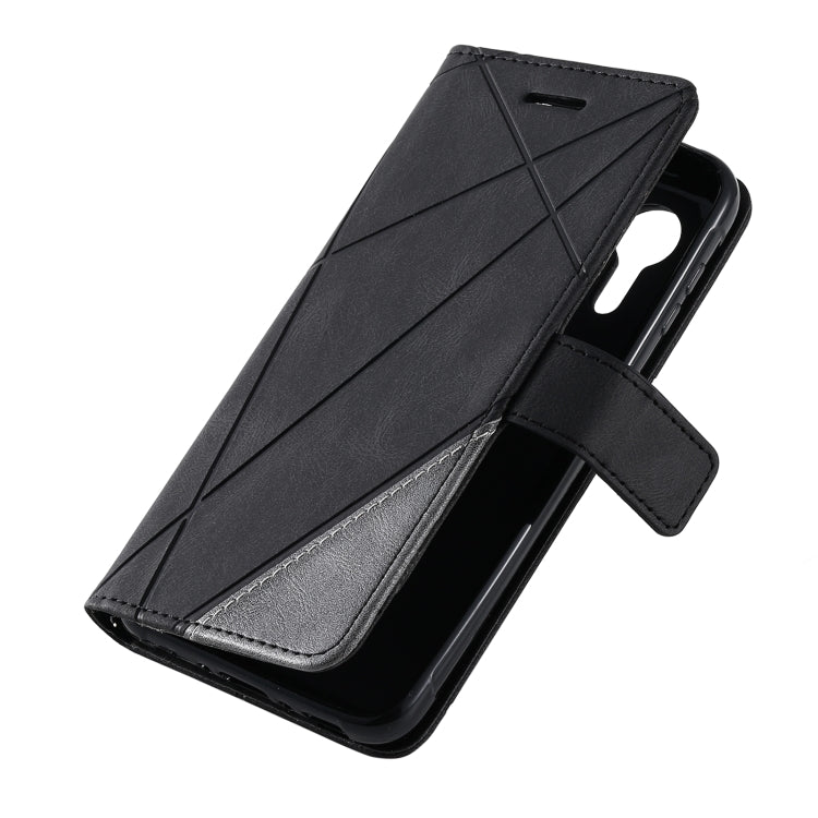For Samsung Galaxy Xcover5 Skin Feel Splicing Leather Phone Case