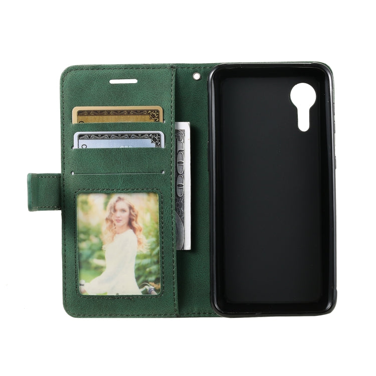 For Samsung Galaxy Xcover5 Skin Feel Splicing Leather Phone Case