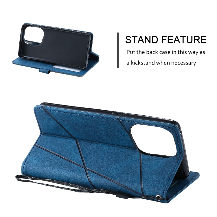 For OPPO Find X5 Skin Feel Splicing Leather Phone Case