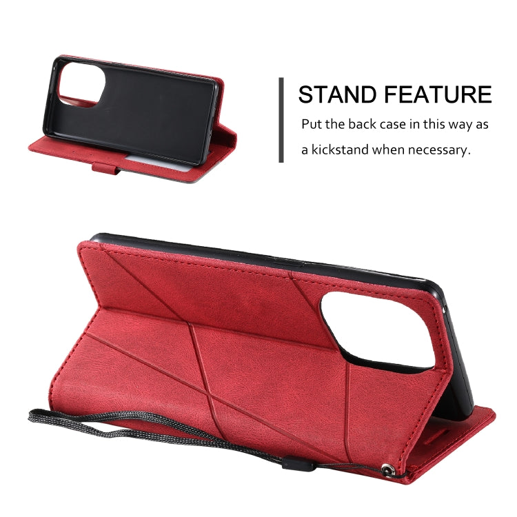 For OPPO Find X5 Skin Feel Splicing Leather Phone Case