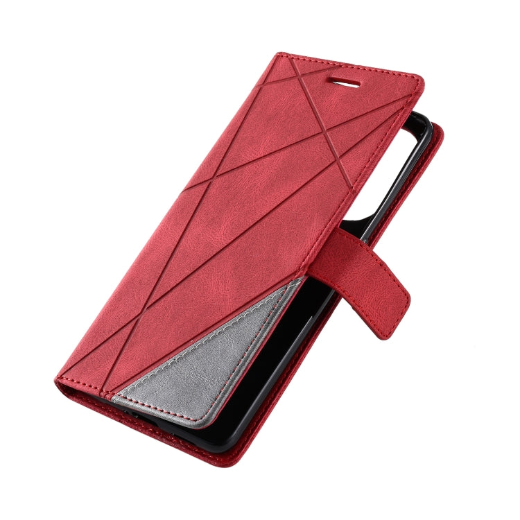 For OPPO Find X5 Skin Feel Splicing Leather Phone Case