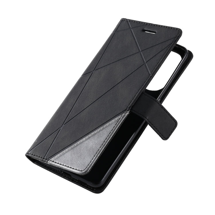 For OPPO Find X5 Skin Feel Splicing Leather Phone Case