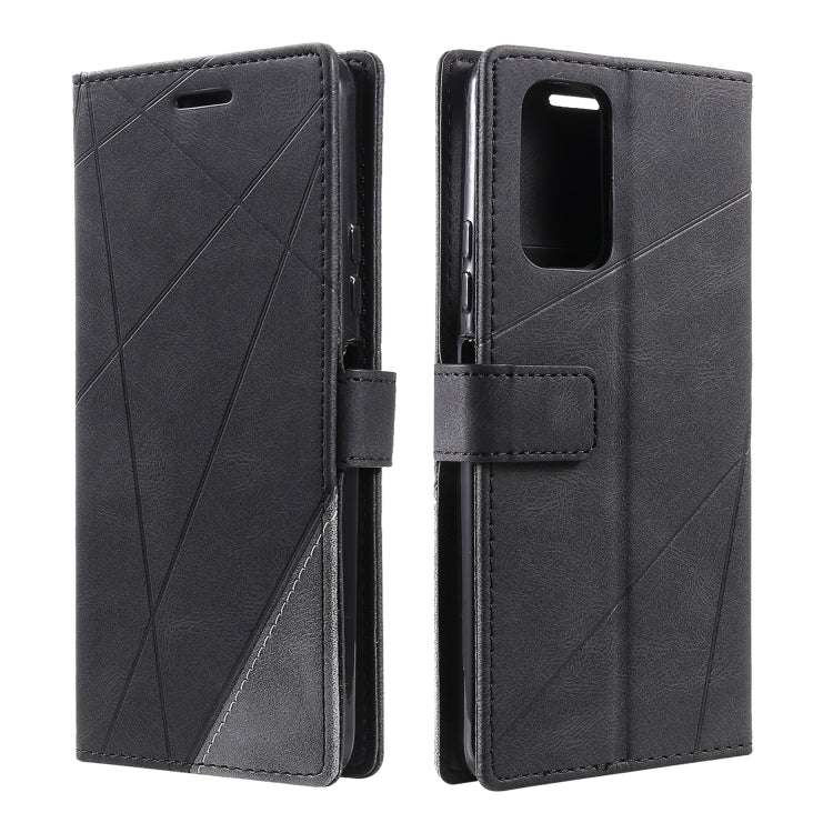 For Xiaomi Redmi Note 11T Pro 5G Skin Feel Splicing Leather Phone Case