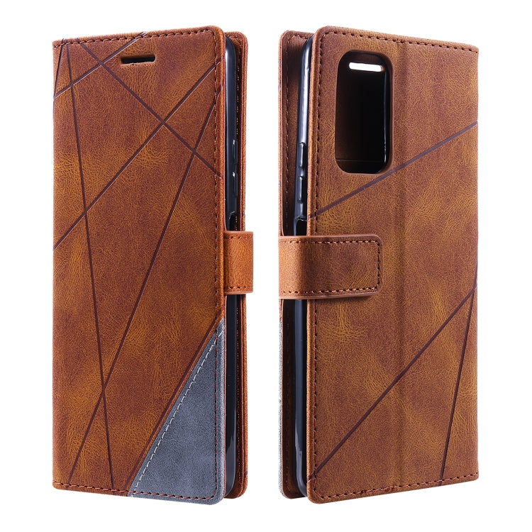 For Xiaomi Redmi Note 11T Pro 5G Skin Feel Splicing Leather Phone Case