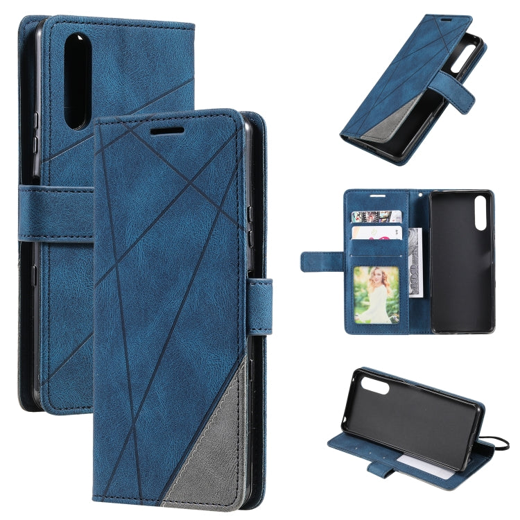 For Sony Xperia 1 IV Skin Feel Splicing Leather Phone Case