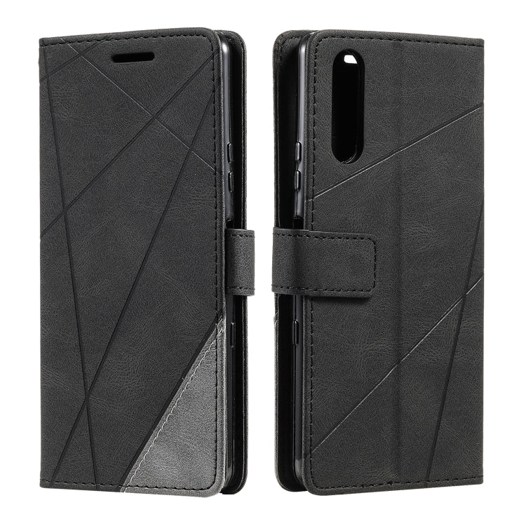 For Sony Xperia 10 IV Skin Feel Splicing Leather Phone Case