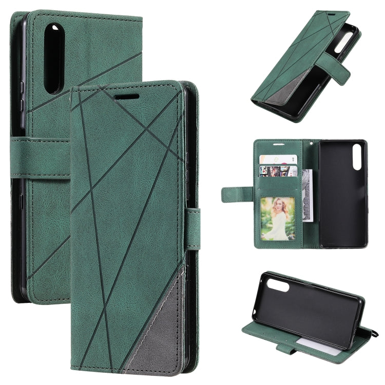 For Sony Xperia 10 IV Skin Feel Splicing Leather Phone Case