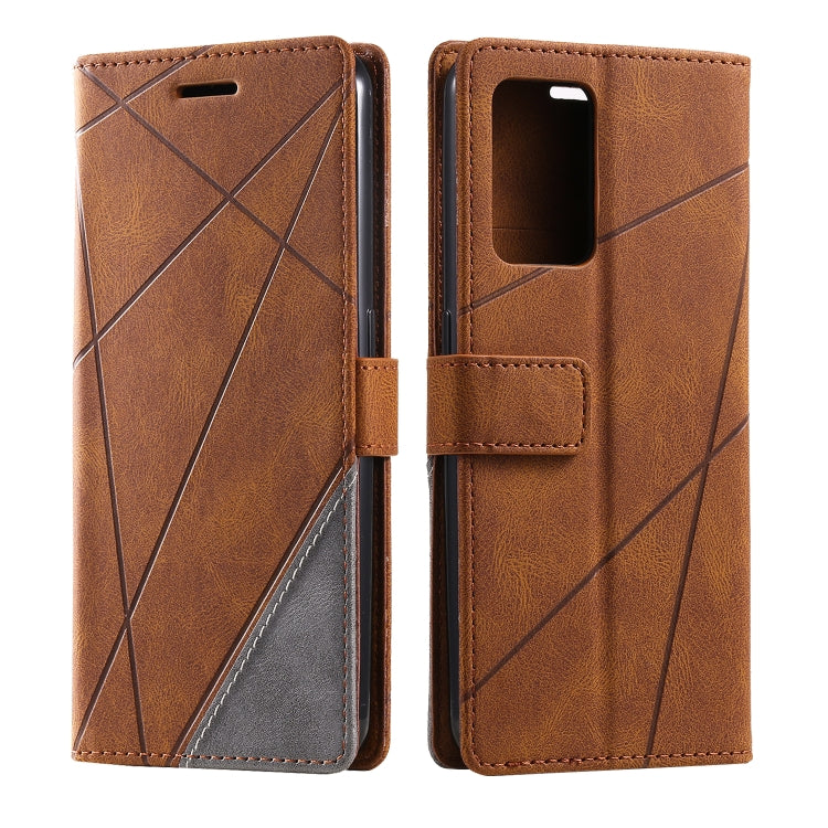 For OPPO Find X5 Pro Skin Feel Splicing Leather Phone Case