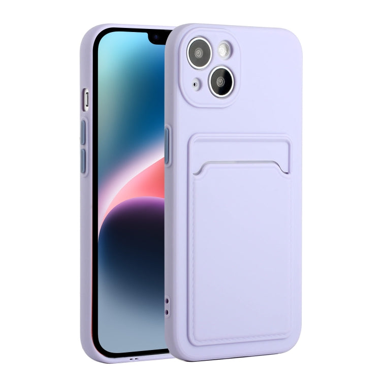 For iPhone 14 Card Slot Design Shockproof TPU Phone Case