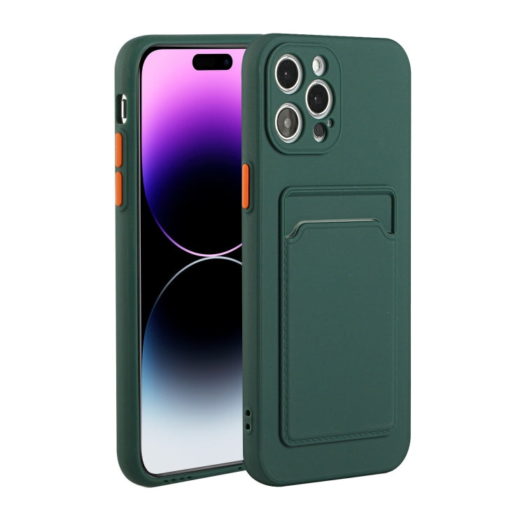 For iPhone 14 Pro Card Slot Design Shockproof TPU Phone Case