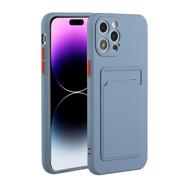 For iPhone 14 Pro Card Slot Design Shockproof TPU Phone Case